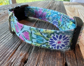 Dog collar Garden day dream Cotton