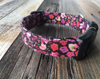 Cotton Dog collar floral