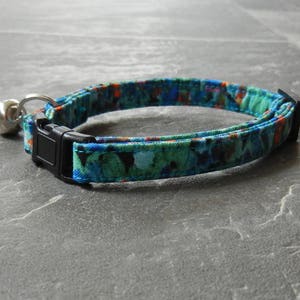 CAT COLLAR artist painting monet break away with bell