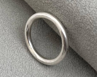 Minimalist Silver Brass Ring, Promise Ring, Tribal Midi Rings, Vintage Boho Jewelry