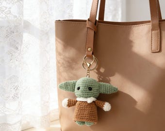 Handmade Grogu Keychain, Star Wars Bag Accessory