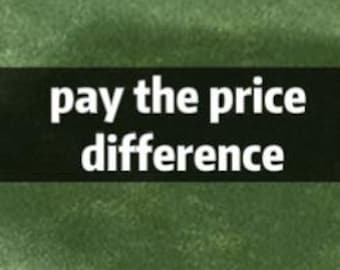 Sie zahlen die Preisdifferenz