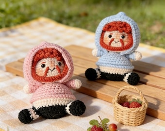 Handmade Crochet CaseOh Inspired Plush, Gamer Gift for Stream Fans