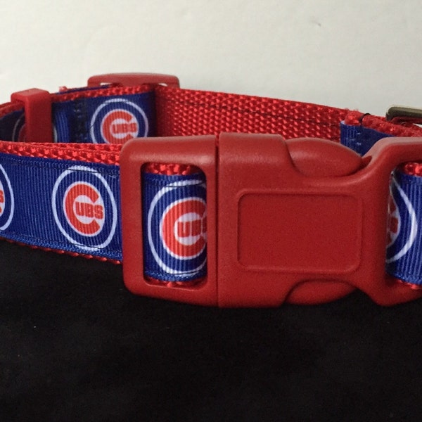 Dog collar . Chicago Cubs  Inspired Dog Collar ... 1.0