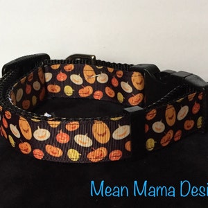 Halloween dog Collar Adjustable Dog Collar  Halloween pumpkins