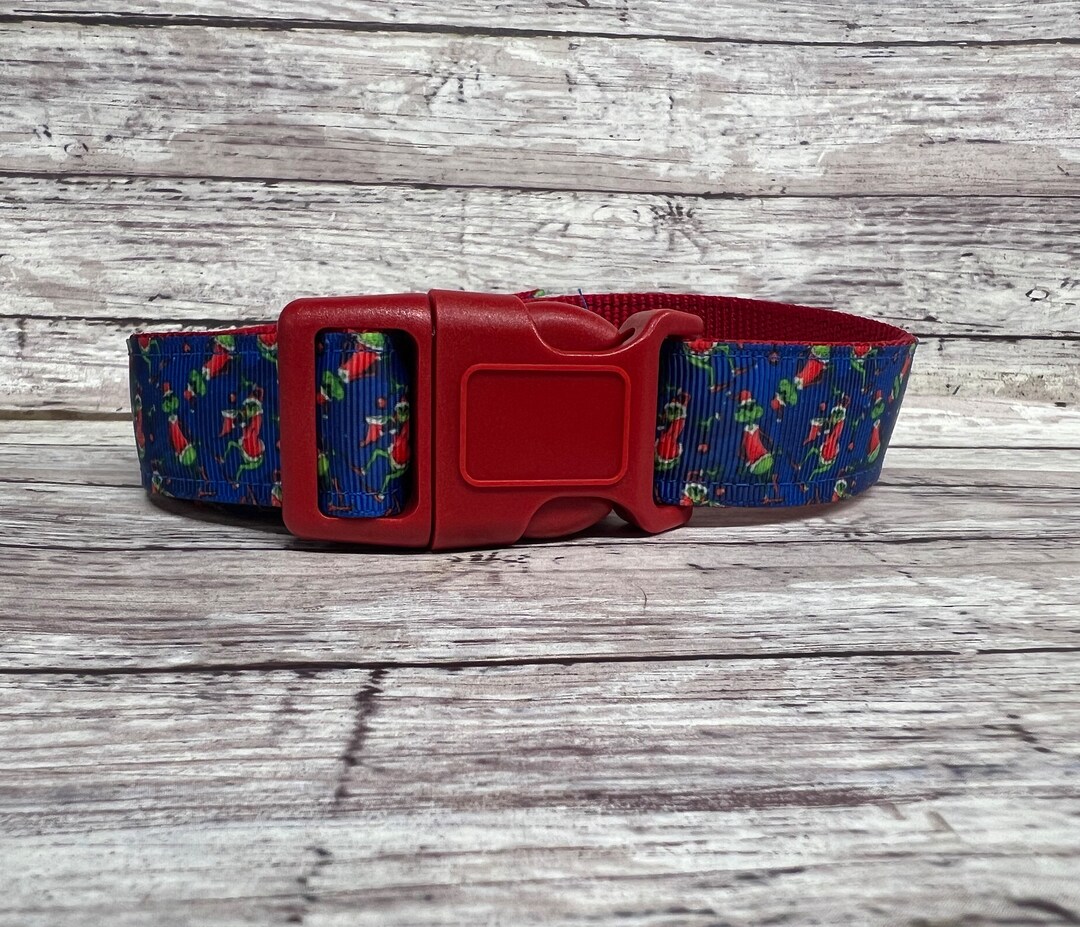 Grinch Christmas Dog Collar Holiday Dog Collar Christmas Dog Etsy