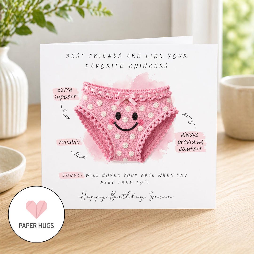 Funny Best Friend Birthday Card, Personalized Bestie Gift for Her ...