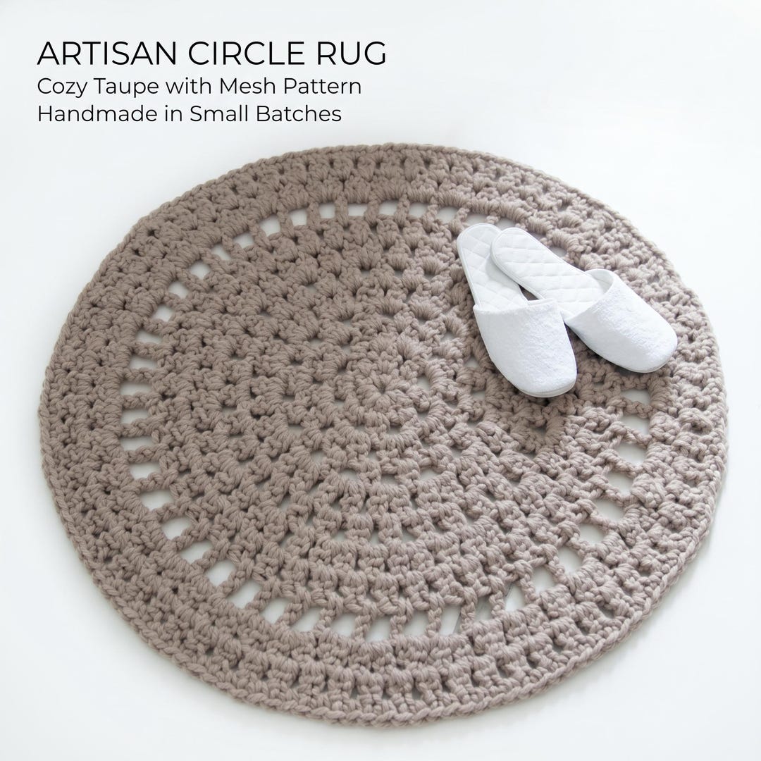 Rug Patterns.pdf Chunky Crochet Rug Pattern PDF, Thick Yarn Rug Pattern, Modern Home ...