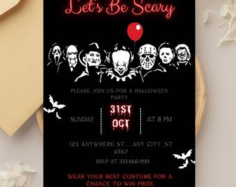 Spooky Halloween Party Invitation Card Design | October 31 Event Flyer