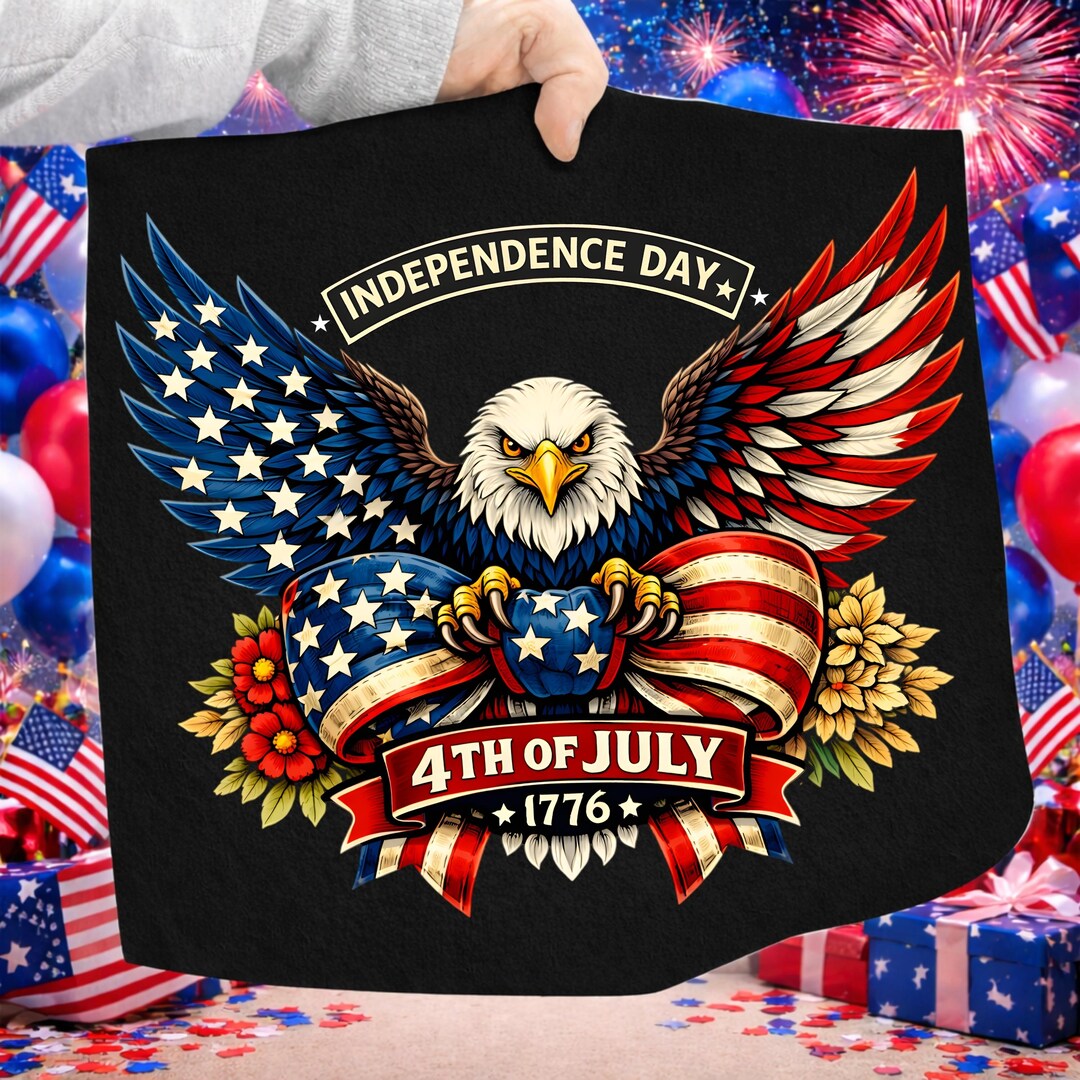 Independence Day Eagle PNG, 4th of July 1776 Patriotic American Flag ...
