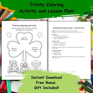 Trinity Coloring Craft Activity and Lesson Plan (PDF Download)