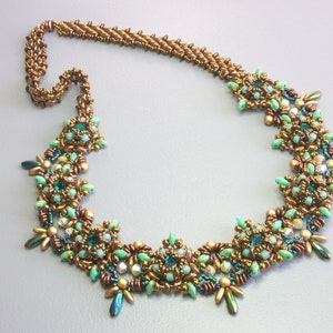 Tutorial - Astra necklace - Superduo beading Tutorial Necklace