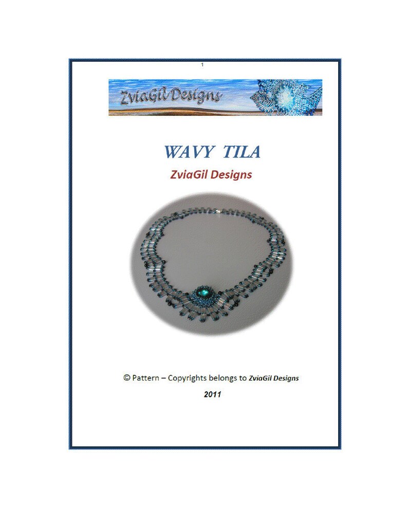 Tutorial Wavy Tila necklace Tila and Rivoly Tutorial image 3