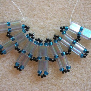 Tutorial Wavy Tila necklace Tila and Rivoly Tutorial image 4