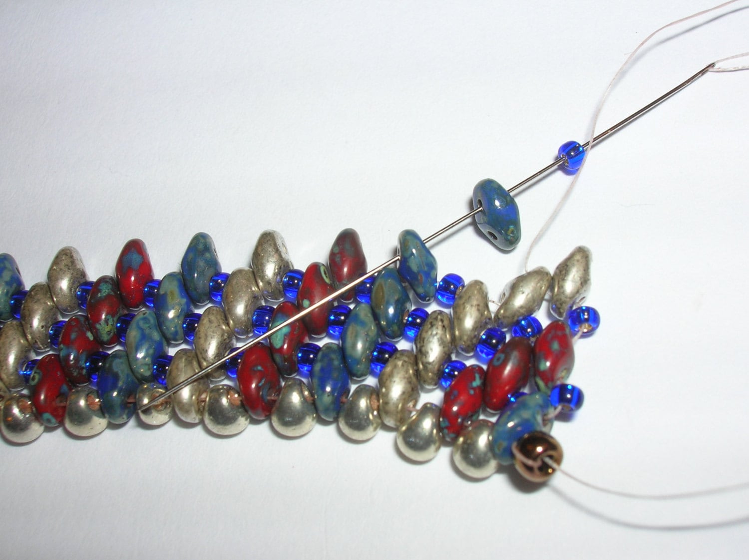 Tutorial - Diagonal - Superduo Bracelet - Beading Tutorial - Etsy