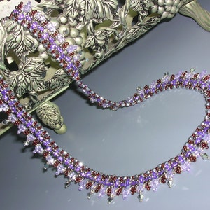 Tutorial - Antuanet necklace - Superduo Beading tutorial