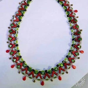 Tutorial Ethnic Necklace Ava Beads, Kheops, O Beads and Fire Polish ...