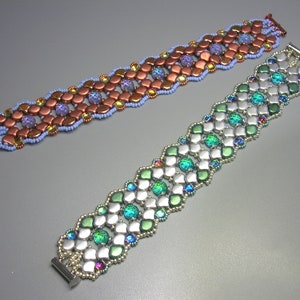 Tutorial - Bracelet Empire- Ginko, Baroque, Gemduo, O beads, Seed beads