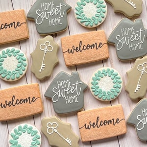 Housewarming Cookies- Decorated Sugar Cookies