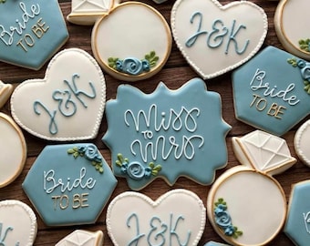 Bride to be Cookies- Decorated Sugar Cookies