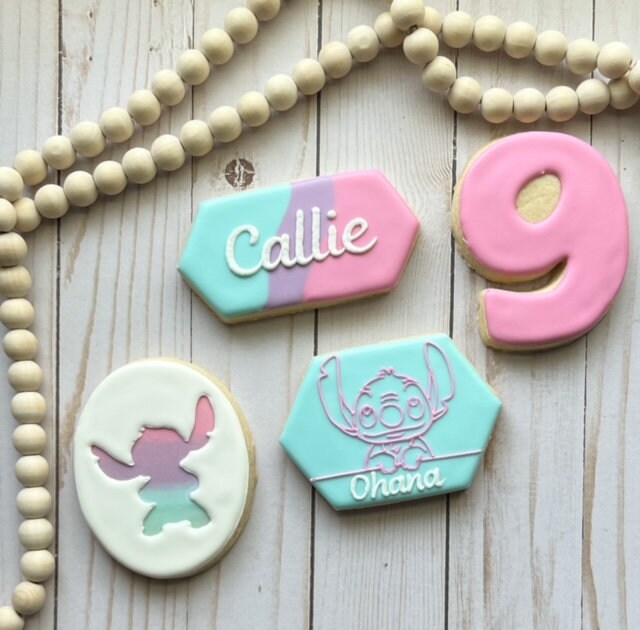 Stitch Cookies- Decorated Sugar Cookies