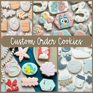Custom Orders- Decorated Sugar Cookies- Pick Your Theme