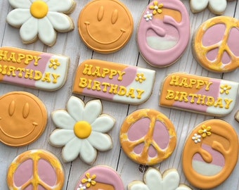 Peace Hippie/boho Sugar Cookies - Etsy