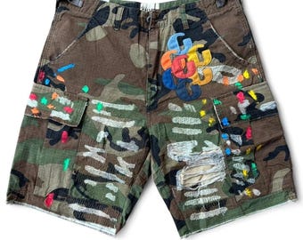 Gallery Dept. G-Patch Woodland Camo Cargo Shorts