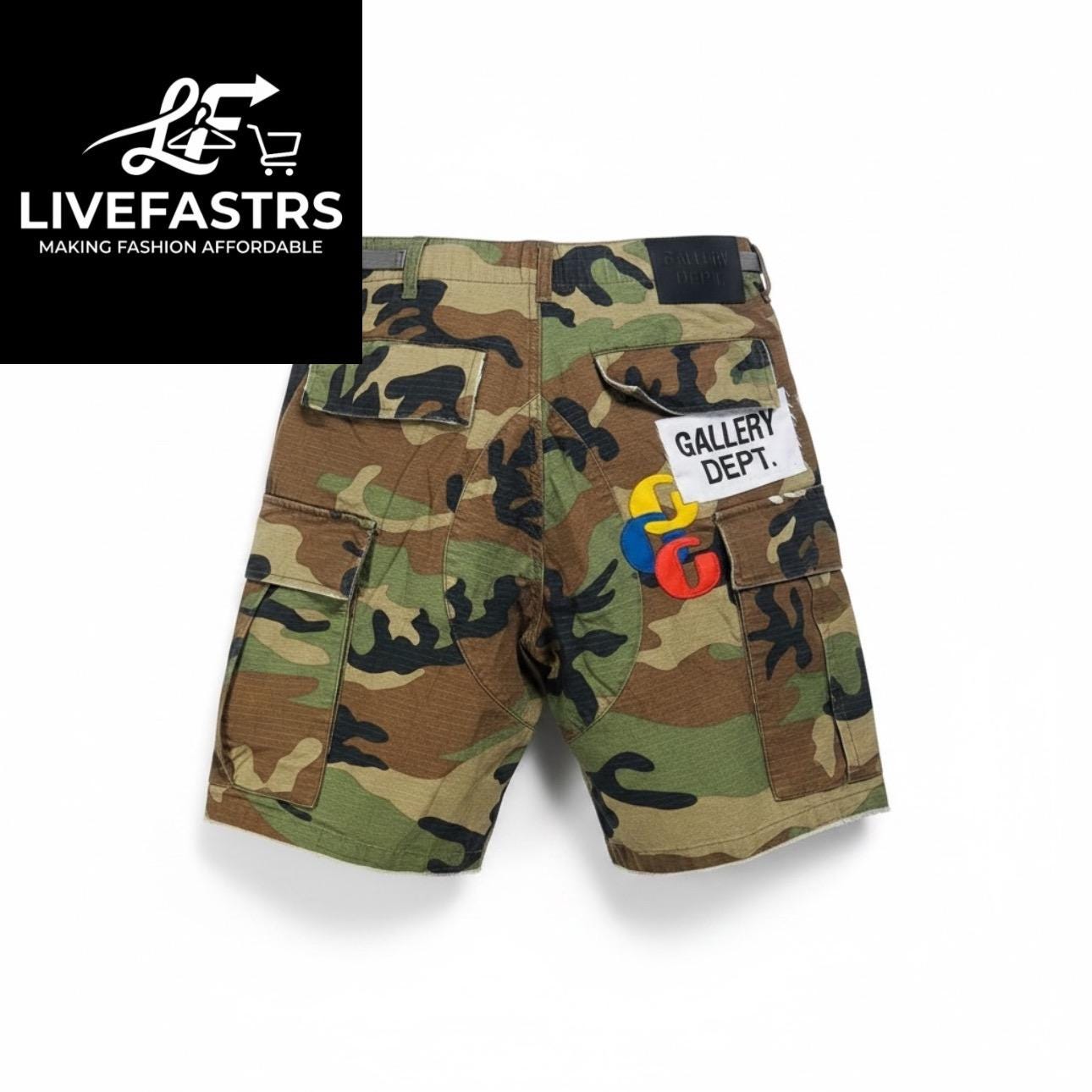Gallery Dept. G-patch Woodland Camo Cargo Shorts - Etsy