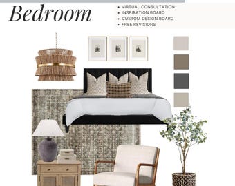 Servicio de diseño de interiores de dormitorios virtuales personalizados: Tablero de inspiración
