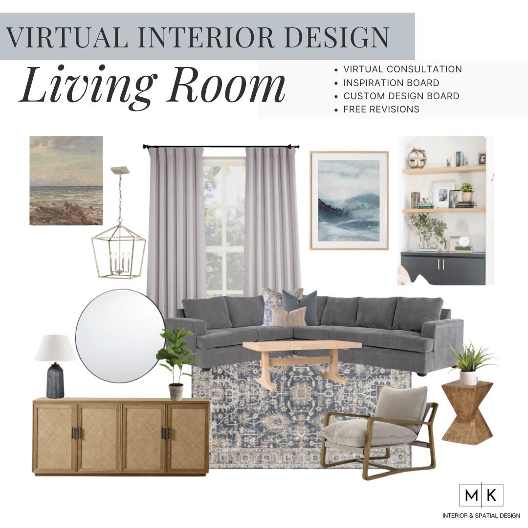 Custom Virtual Interior Design Service | Mood Board | Interior Design ...