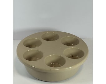 Bandeja para muffins y molde Bundt Anchor Hocking de los años 80, apta para microondas y congelador, 24,7 cm de ancho, fabricada en EE. UU.
