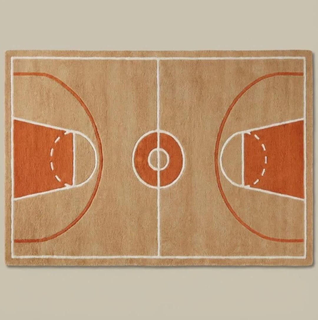 Handmade Tufted Basketball Court Rug – Custom Sports Rug, NBA Style ...