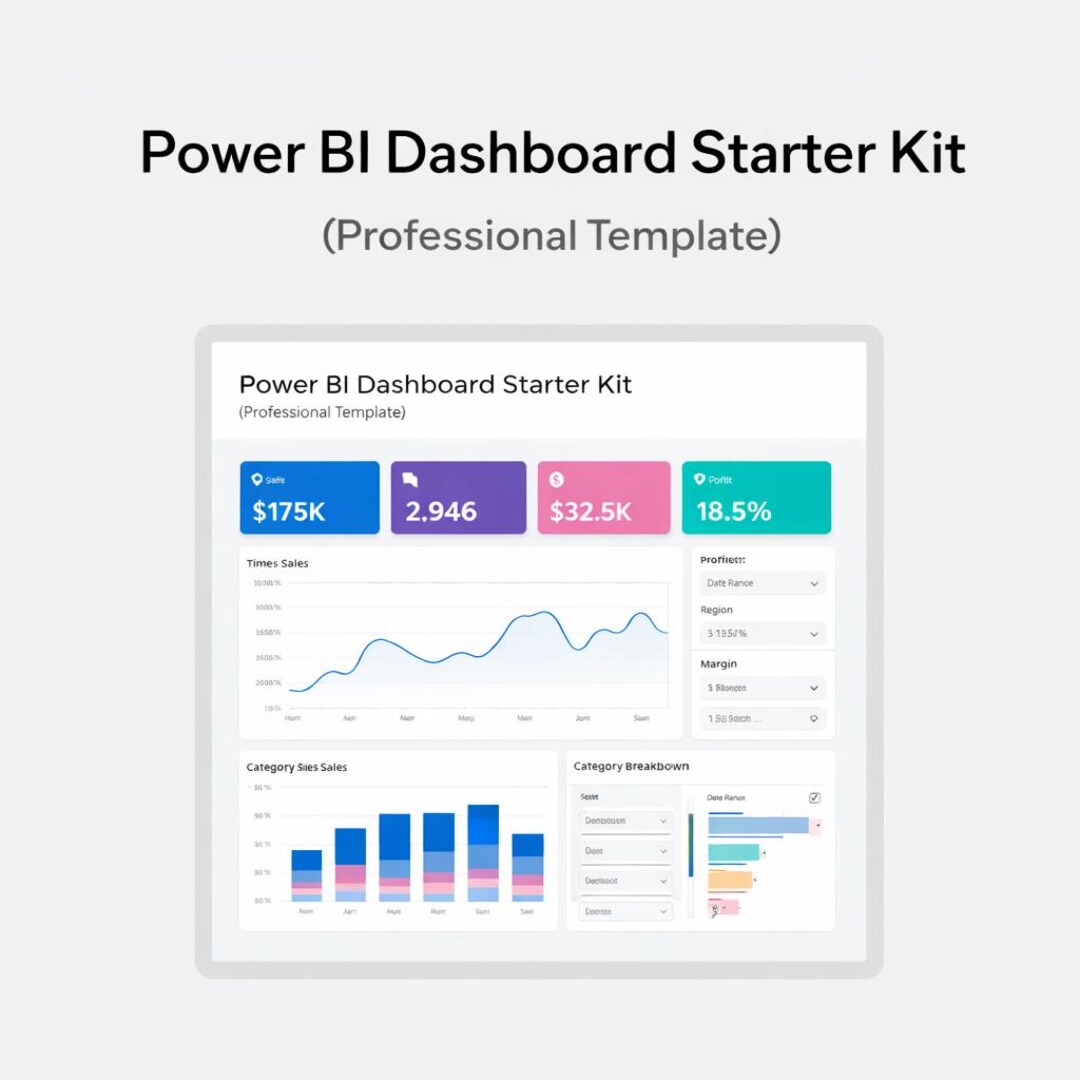 Power BI Sales Dashboard Template, KPI Tracking, Business Analytics ...