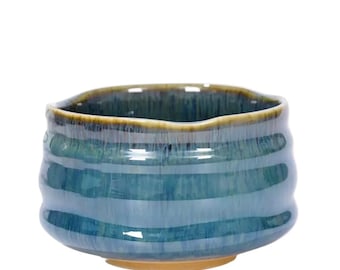 Blue Handcrafted Ceramic Matcha Bowl (Chawan)