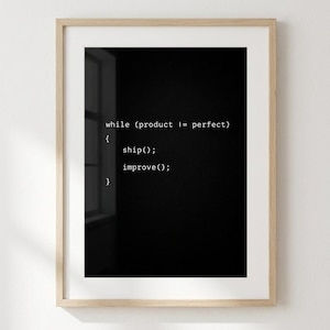 Coding Poster Set | Developer Wall Art | Minimalist Programming Decor | Software Engineer Gift | Tech Workspace image 2