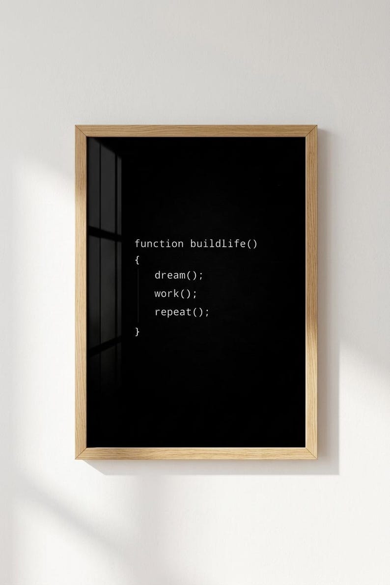Coding Poster Set | Developer Wall Art | Minimalist Programming Decor | Software Engineer Gift | Tech Workspace image 1