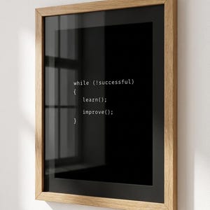 Coding Poster Set | Developer Wall Art | Minimalist Programming Decor | Software Engineer Gift | Tech Workspace image 6