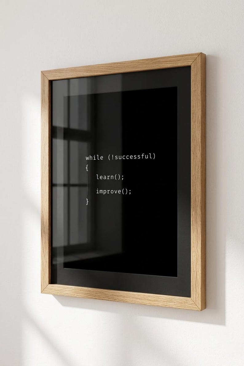 Coding Poster Set | Developer Wall Art | Minimalist Programming Decor | Software Engineer Gift | Tech Workspace image 6