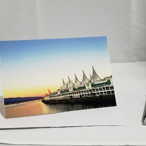 Ensemble de cartes de notes vierges de Vancouver - Gastown, Burrard Bridge, Woodwards, Canada Place - Vancouver Travel Photography -Enveloppes incluses