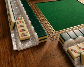 Magnetic Mahjong Pusher and Rack Set, 17.5" & 20" Sizes Available, Perfect Gift for Mahjong Lovers, Mother's Day Gift