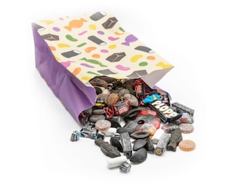 Swedish Licorice Candy Mix, Scandinavian Lakrits Only, Salty Salmiak, Sweet Black Licorice, Authentic Nordic Candy from Sweden