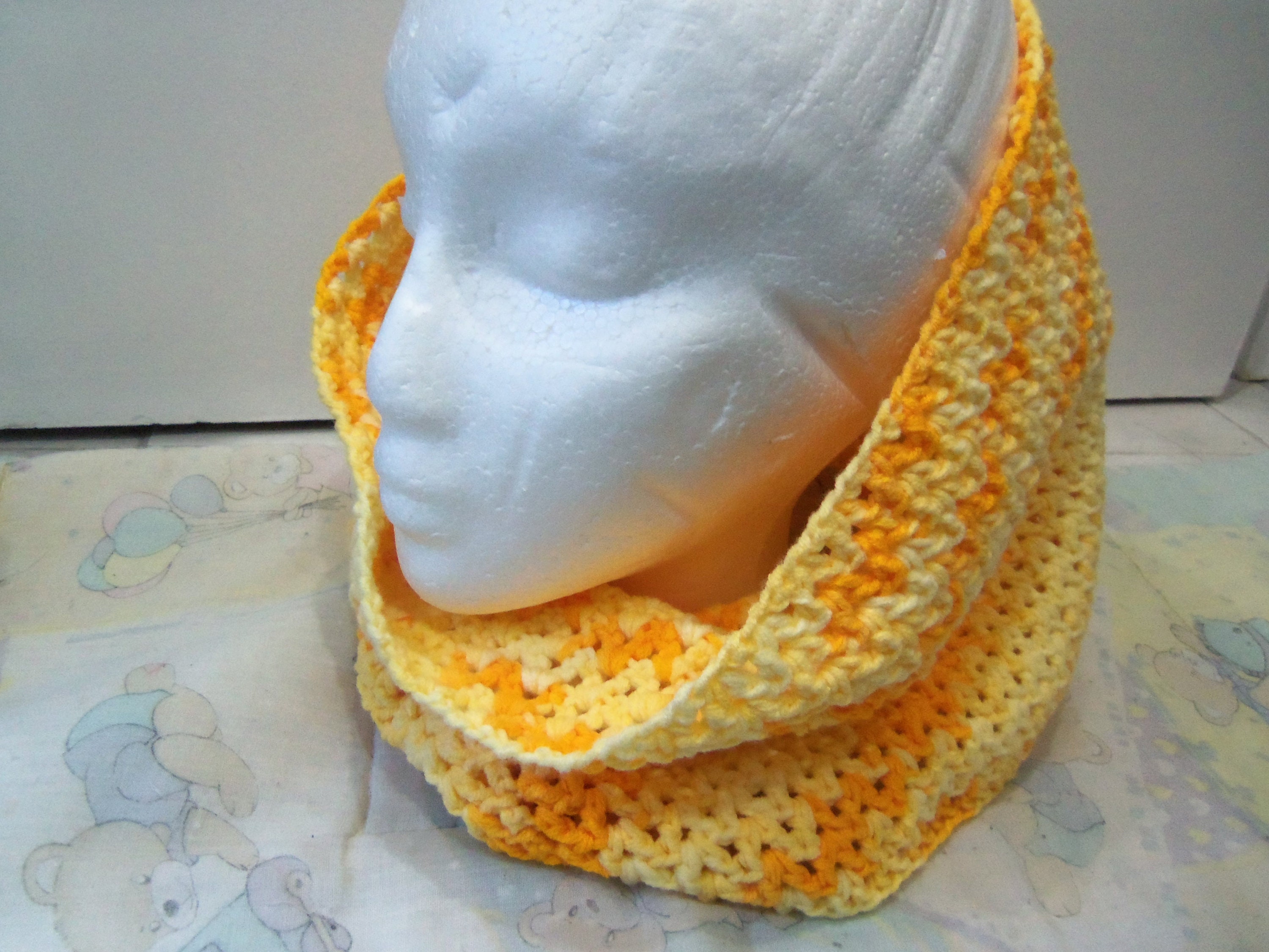 Crochet Neck Warmer. Yellow Neck Warmer. Handmade Neck Warmer. Etsy
