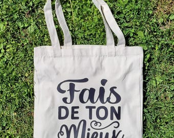 "Do your best" tote bag