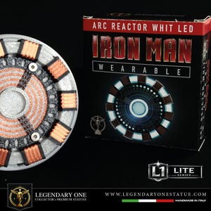 Noszony reaktor łukowy LED, kolekcjonerska figurka Iron Mana, nasz własny projekt, ekskluzywny model niestandardowy, prawdziwe zdjęcia