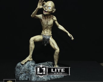 Gollum Figure, The Lord of the Rings Statua da Collezione, Design nostro, Modello esclusivo personalizzato, Foto Reali