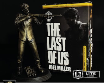 Joel Miller Figure GOLD EDITION, The Last of Us PART 1 Statua da Collezione, Design nostro, Modello esclusivo personalizzato, Foto Reali
