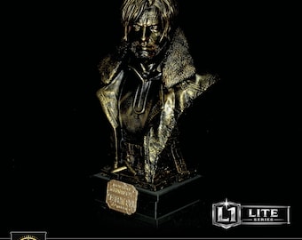 Leon S. Kennedy Bust Figure GOLD edition - Resident Evil Requiem Statua, Design nostro, Modello esclusivo personalizzato, Foto Reali
