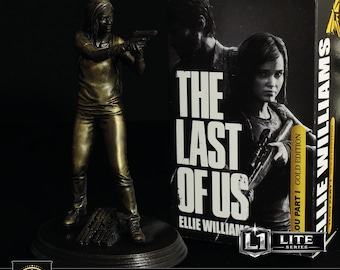 Ellie Willims Figure GOLD EDITION, The Last of Us PART 1 Statua da Collezione, Design nostro, Modello esclusivo personalizzato, Foto Reali