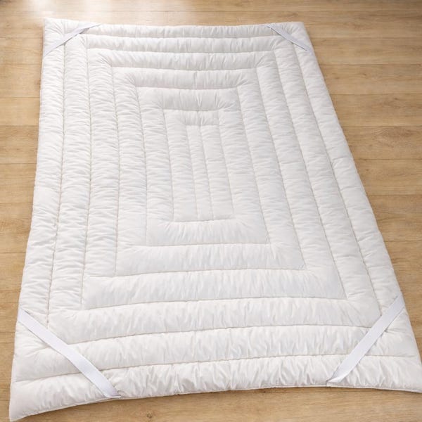 Merino Wool Mattress Pad – Fitted Lamb Wool Topper, Natural Breathable Bed Protector, Custom Sizes